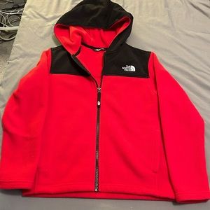 North face boys zip up jacket size 10/12